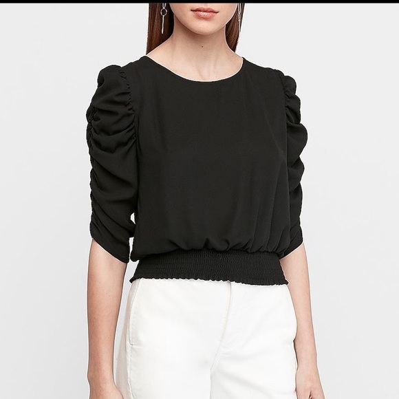 ✅ BLACK EXPRESS MID SLEEVE BLOUSE - Picture 4 of 8
